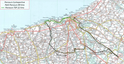 Parcours 2015 de la petite cyclosportive