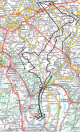 Carte du parcours cyclotouriste 2017